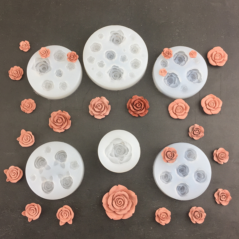 Soap Making Material - 3D Rose Flower Shape Silicone Moldes,