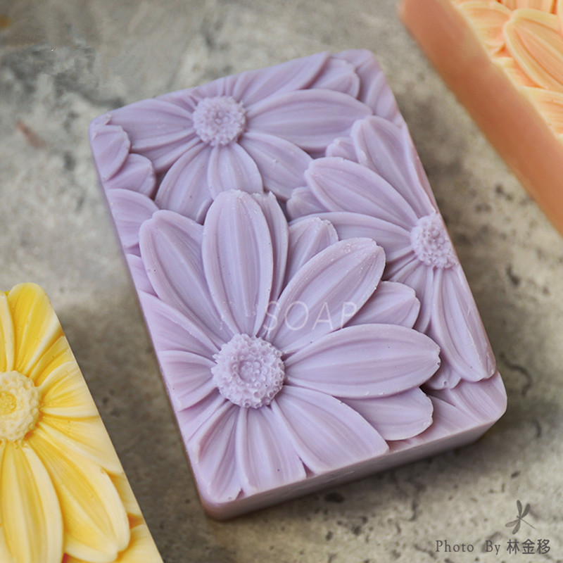 Soap Making Designs - Mais novo!! 3d elegante girassol sabão