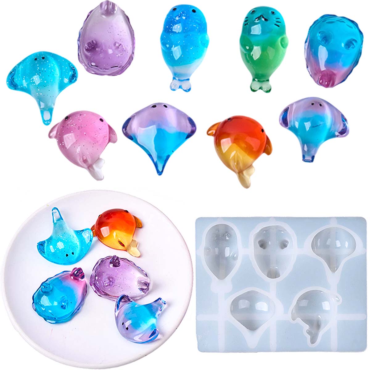 Soap Making Material - Molde de Silicone 3D de Raia