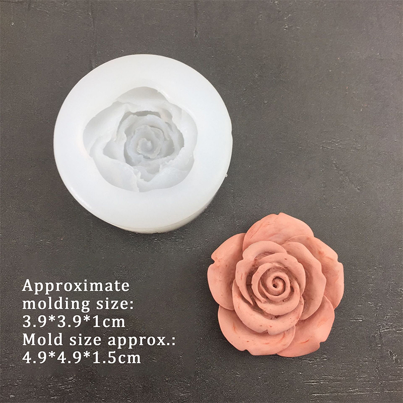 3D Rose Flower Shape Silicone  - Soap Making Material avaliação e preço
