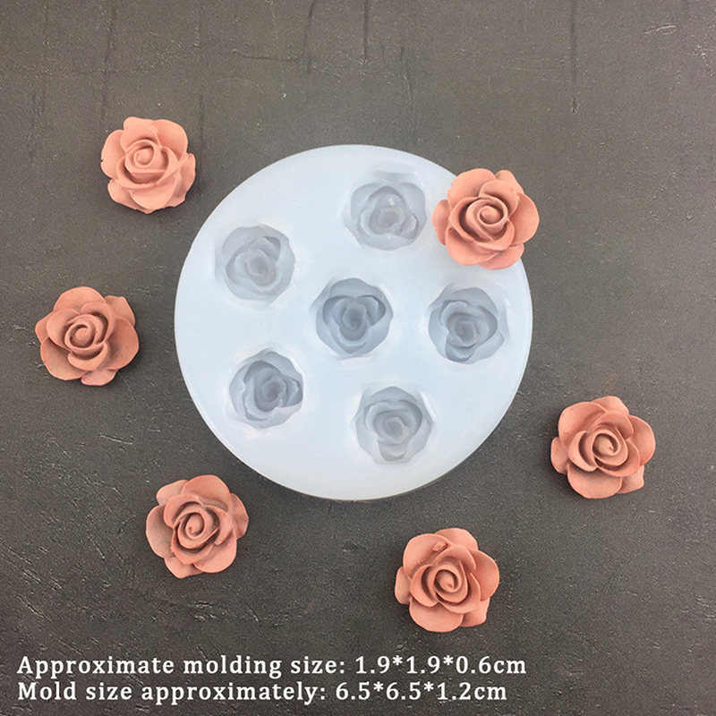 3D Rose Flower Shape Silicone  - Soap Making Material avaliação e preço
