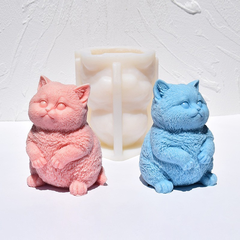 Molde de Silicone 3D Gato Gord - Soap Making Animal Fat avaliação e preço