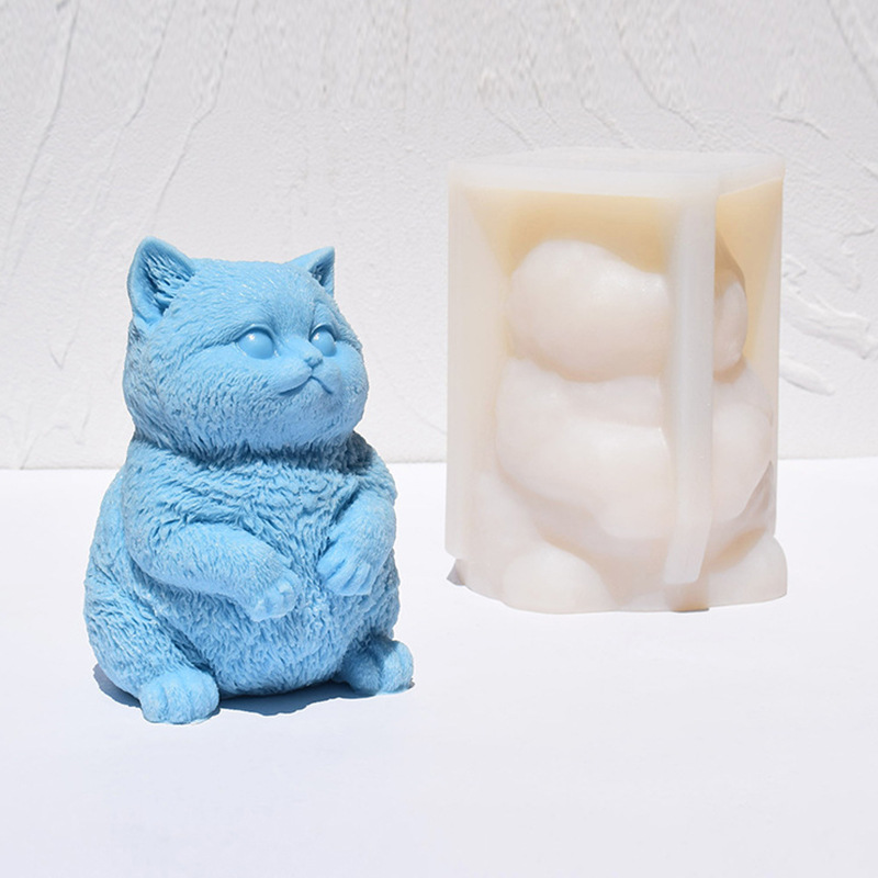 Molde de Silicone 3D Gato Gord - Soap Making Animal Fat avaliação e preço