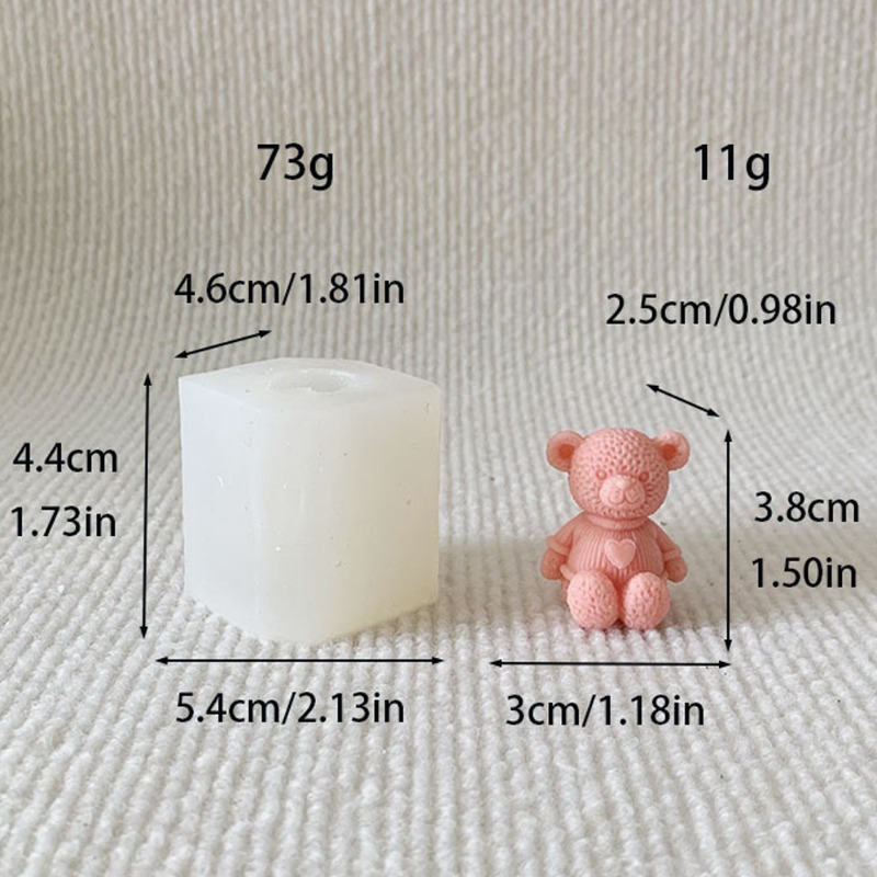 Mini amor urso vela molde de s - Soap Making Supplies Australia avaliação e preço