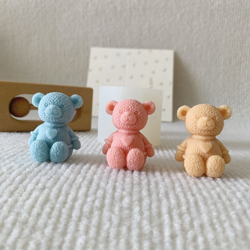 Mini amor urso vela molde de s - Soap Making Supplies Australia avaliação e preço