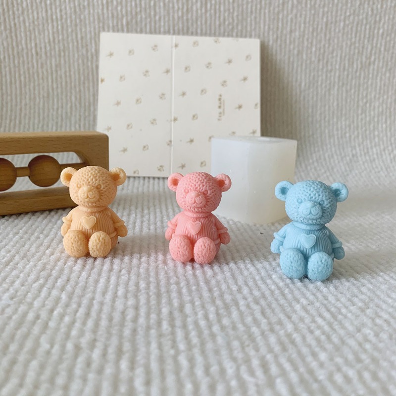 Mini amor urso vela molde de s - Soap Making Supplies Australia avaliação e preço