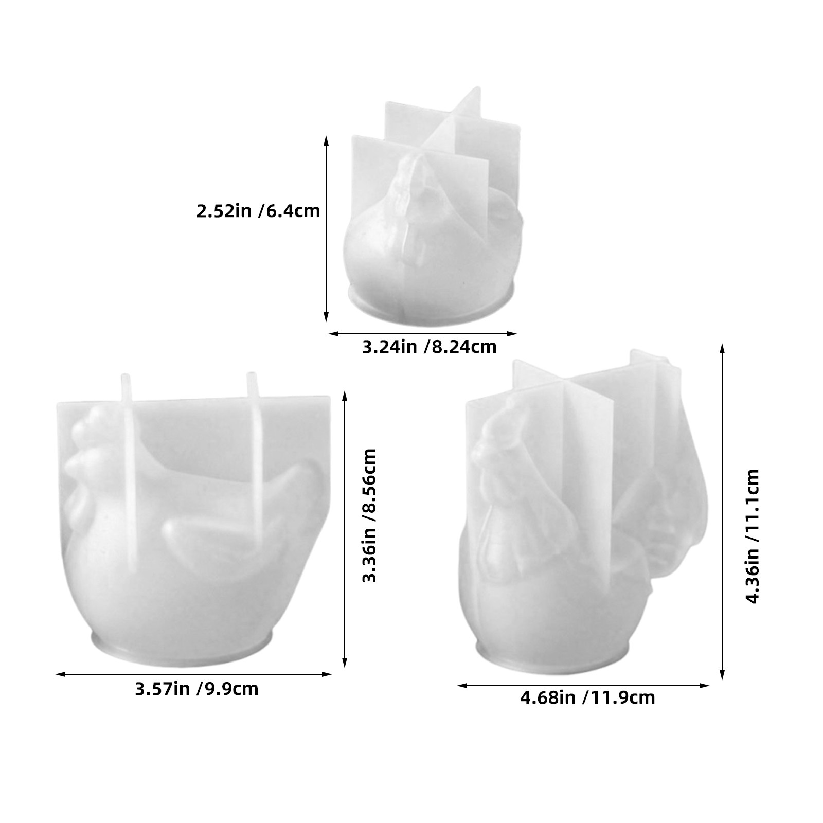 3 Peças Moldes de Silicone de  - Soap Making Ins avaliação e preço