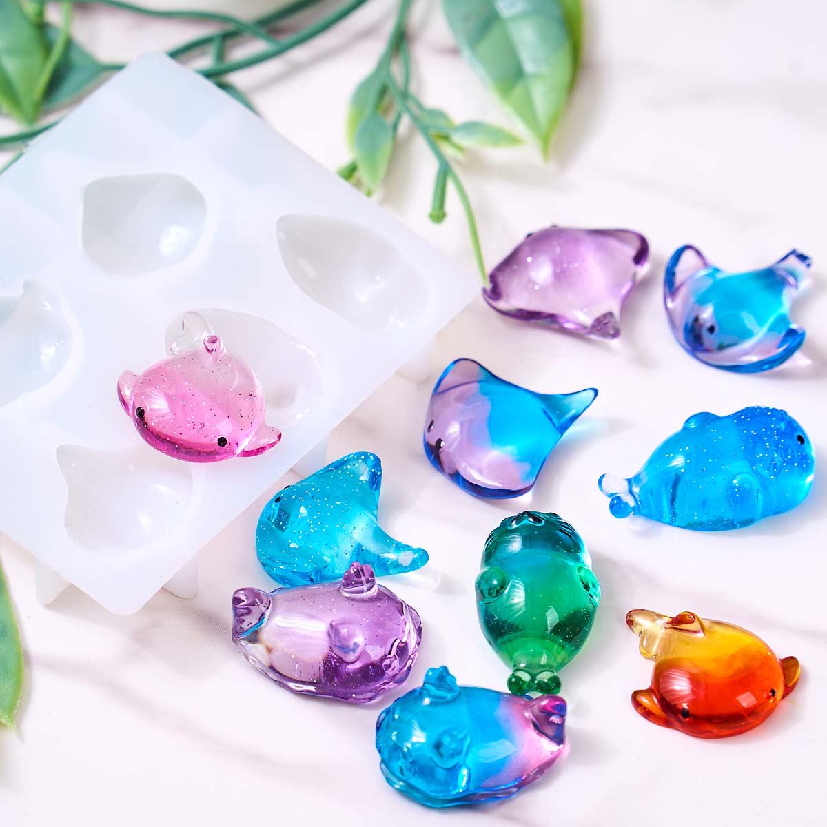 Molde de Silicone 3D de Raia M - Soap Making Material avaliação e preço