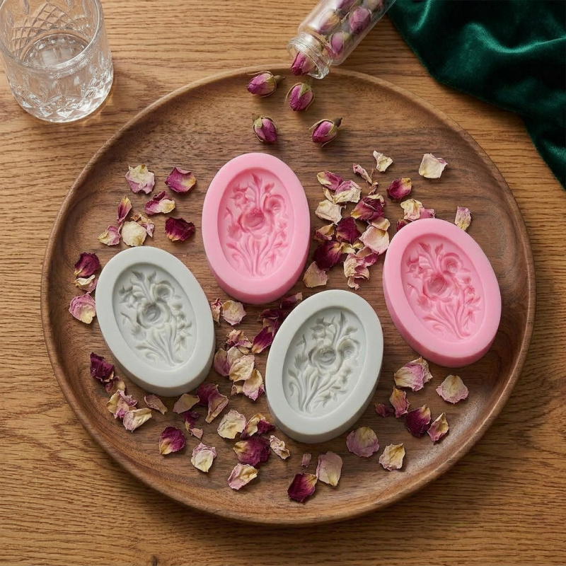 4 moldes de silicone com forma - Soap Making Ins avaliação e preço